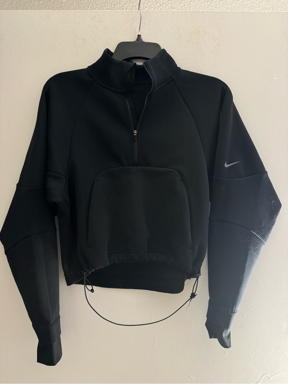 Nike Women’s DriFit Prima Black Half-Zip Bomber Pullover Jacket Size XXS